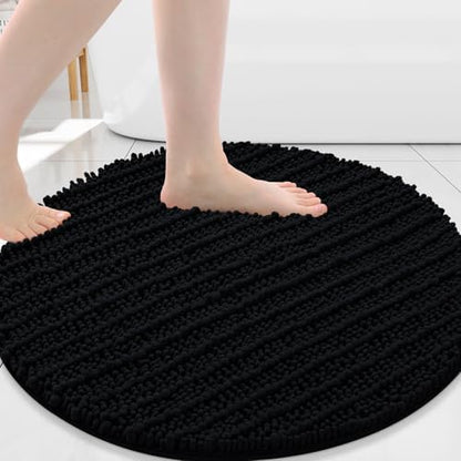 Arotive Round Bathroom Rugs 24x24, Soft Absorbent Chenille Shaggy Bath Mat