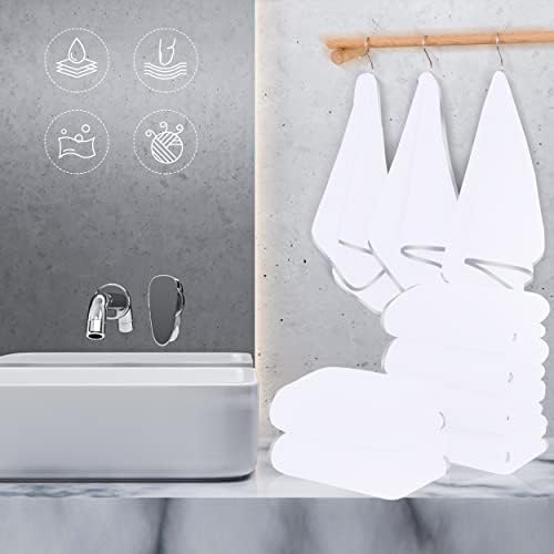 TENSTARS Silk Hemming Hand Towels for Bathroom - Quick Drying - Ultra Soft Microfiber Absorbent Towel for Bath Fitness, Gym, Shower, Hotel, and Spa - 16x28 Inch | Set of 6, White