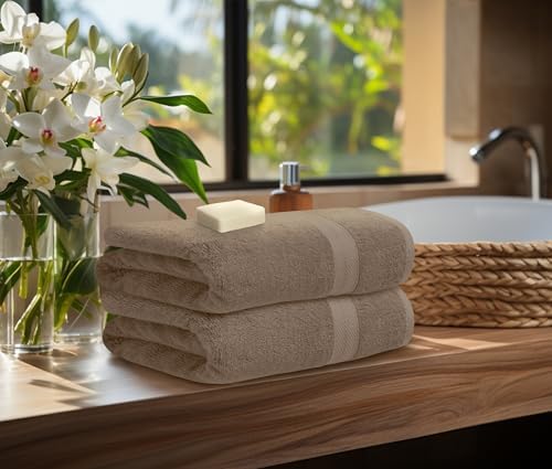 Avalon Towels Beige Bath Towels, Beige Towel Set, 8pc