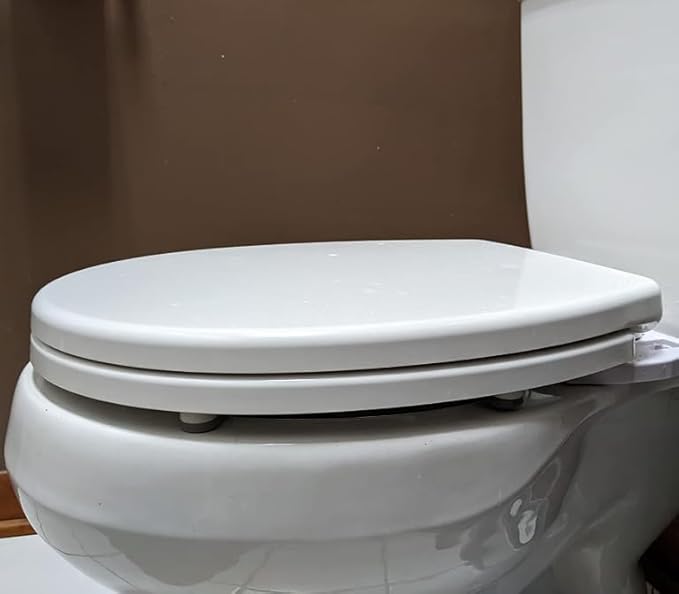 Universal Toilet Seat Bumpers, Suitable for Bidet Kits, 4 Pack Toilet Seat Spacers, Compatible with Most Toilet Models, Equipped with Durable Adhesive