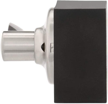 Kwikset Balboa Dummy Door Handle, Single Sided Lever for Closets, French Double Doors, and Pantry, Satin Nickel Non-Turning Left Handed Interior Push/Pull Lever, with Microban Protection
