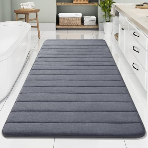 Buganda Memory Foam Bath Mat 70 x 34, Ultra Soft Absorbent Bathroom Rugs