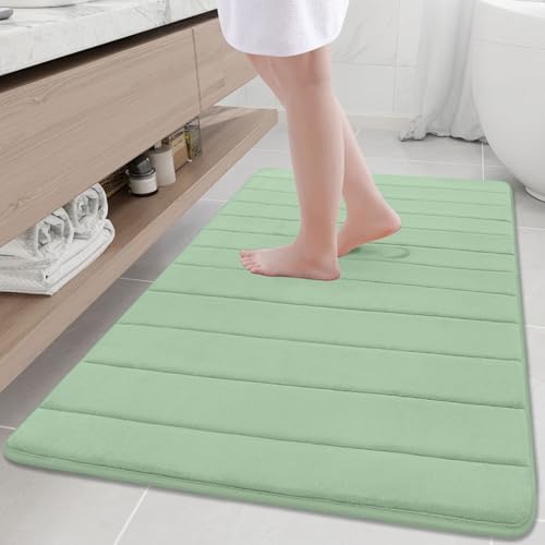 Buganda Memory Foam Bath Mat 47 x 32, Ultra Soft Absorbent Bathroom Rugs