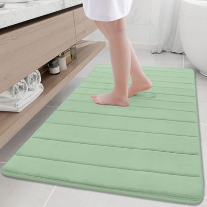 Buganda Memory Foam Bath Mat 47 x 32, Ultra Soft Absorbent Bathroom Rugs