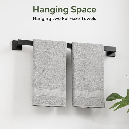 10-Pieces Matte Black Bathroom Accessories, 24 Inch Bathroom Hardware Set