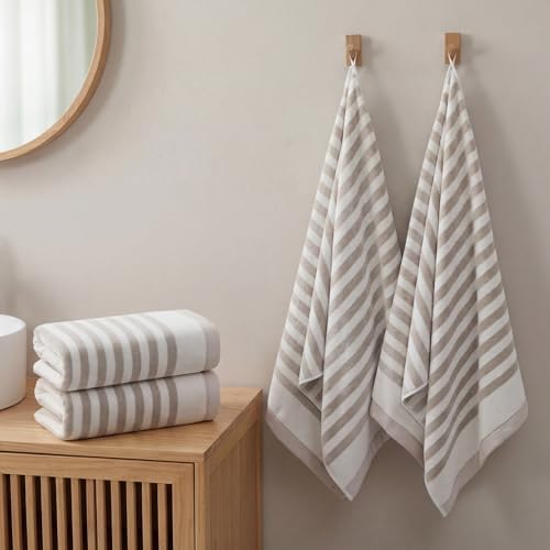 ecolook Microfiber Bath Towel Set of 4, Gray