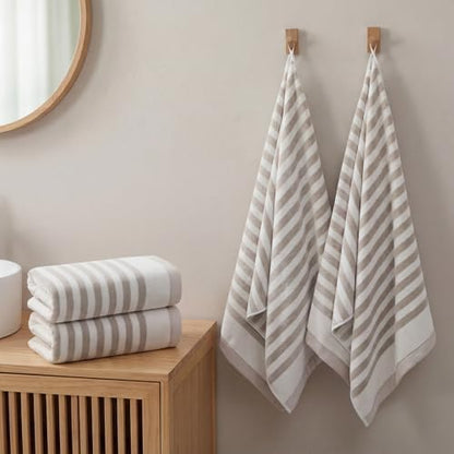 ecolook Microfiber Bath Towel Set of 4, Gray