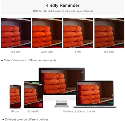 COZYART Luxury Bath Towels 4 PCS, 27x54 650 GSM Turkish Cotton Burnt Orange