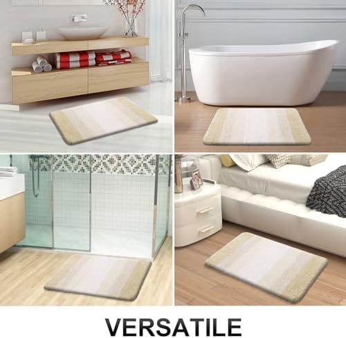OLANLY Large Bathroom Rugs 44x32, Extra Soft Absorbent Microfiber Bath Rugs