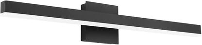 Aipsun 27.6 inch Modern Black Vanity Light LED Bathroom Vanity Light Fixtures Black Wall Light for Bathroom (White Light)