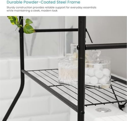 Home Zone Living Over-the-Toilet Bathroom Storage Cabinet Organizer