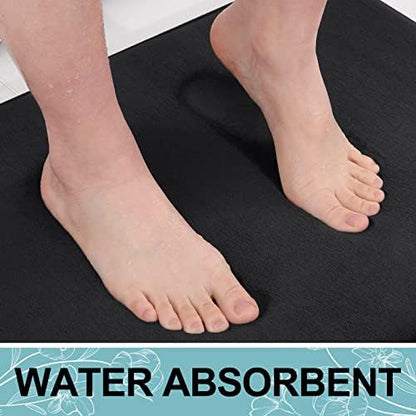 Smiry Memory Foam Bath Mat 70x24, Extra Soft and Absorbent Bathroom Rugs