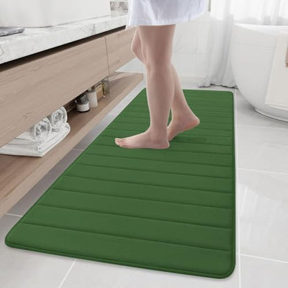 Buganda Memory Foam Bath Mat 70 x 24, Ultra Soft Absorbent Bathroom Rugs