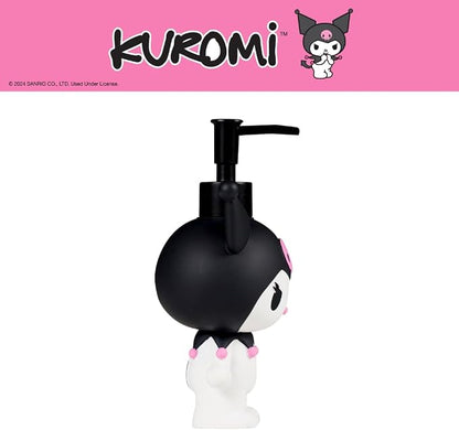 Sanrio Kuromi Soap/Lotion/Hand Sanitizer Resin Pump Dispenser, 13 Ounces, (Officially Licensed Product) by Franco