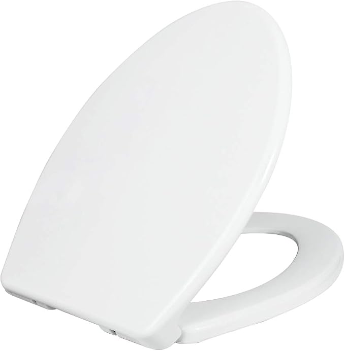 LUXE Bidet NEO 185 White and Elongated Toilet Seat Bundle