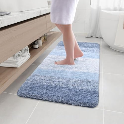 Arotive Microfiber Bathroom Rugs, Shaggy Soft Absorbent Bath Rug, 44x24