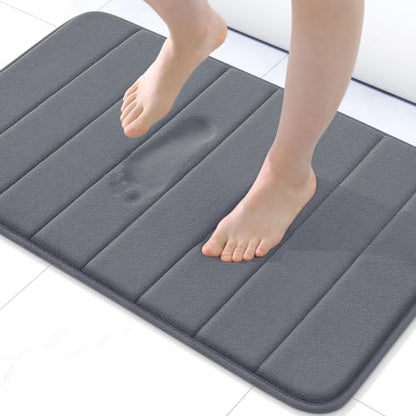 Buganda Memory Foam Bath Mat 30 x 20, Ultra Soft Absorbent Bathroom Rugs