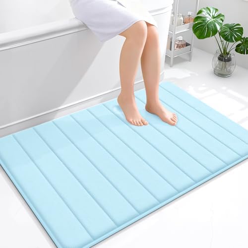 OLANLY Memory Foam Large Bath Mat 44x32, Super Soft Absorbent Bathroom Rugs