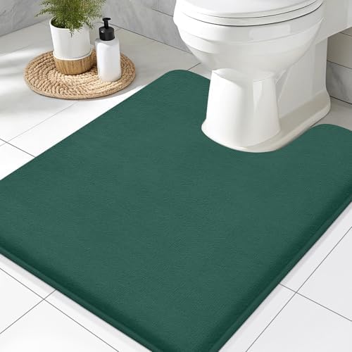 Smiry Memory Foam Toilet Rugs 24x20, Extra Soft Absorbent Bathroom Rugs