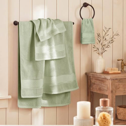 COZYART Bath Towel Set 6 PCS, Luxury 100% Turkish Cotton 650GSM Ultra Soft