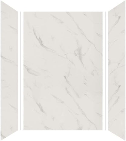 Transolid EWK483672-41 Expressions 3-Panel Shower Wall Kit, 36-in L x 48-in W x 72-in H, Bianca
