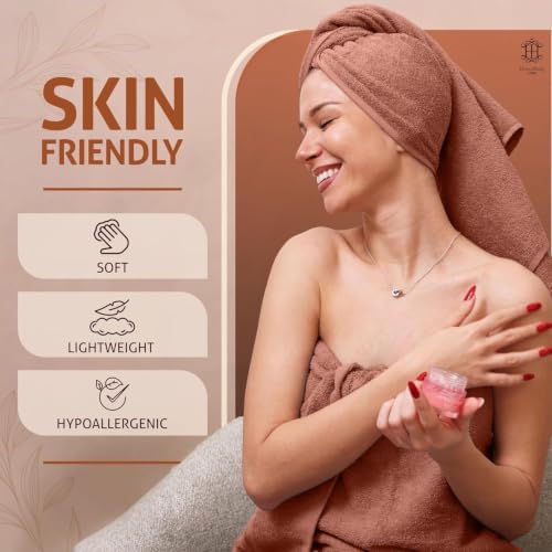 CORE 4-Piece Cotton Bath Towels for Bathroom | Value Pack, Soft, Absorbent, Quick-Dry, Lightweight, Minimalist, 27x54 in, Dune Red