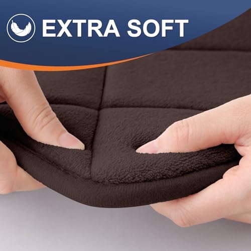 OLANLY Memory Foam Bath Mat 47x32, Ultra Soft and Absorbent Bathroom Rugs