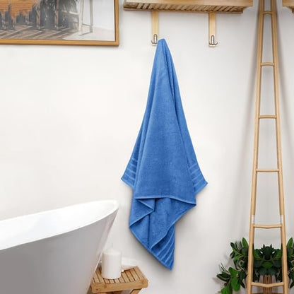 Avalon Towels Bath Towels Set of 4, Size 30 x 60 Inches - 60% Cotton, 40% Viscose Made from Bamboo, Soft and Absorbent, Quick Drying, Lightweight, Perfect for Daily Use (Pack of 2)