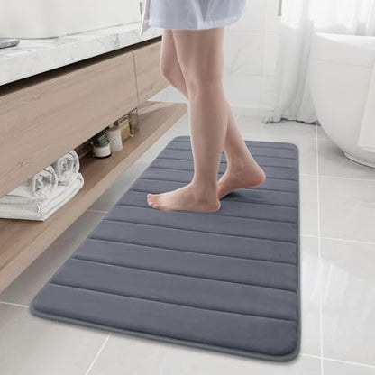 Buganda Memory Foam Bath Mat 47 x 20, Ultra Soft Absorbent Bathroom Rugs