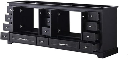 Dukes 84 in. W x 22 in. D Espresso Double Bath Vanity