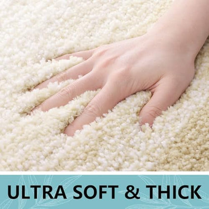 Arotive Microfiber Bathroom Rugs, Shaggy Soft Absorbent Bath Rug, 40x24