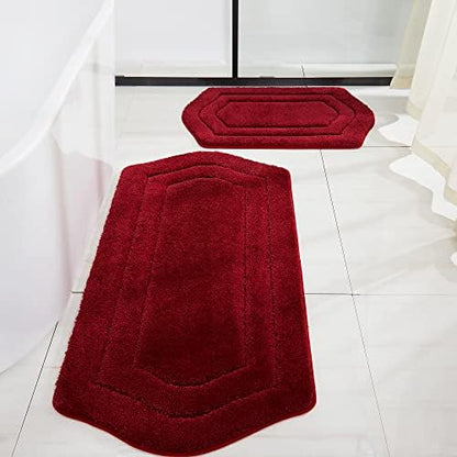 COSY HOMEER Non-Slip Bath Mats Extra Thick Absorbent Plush Washable