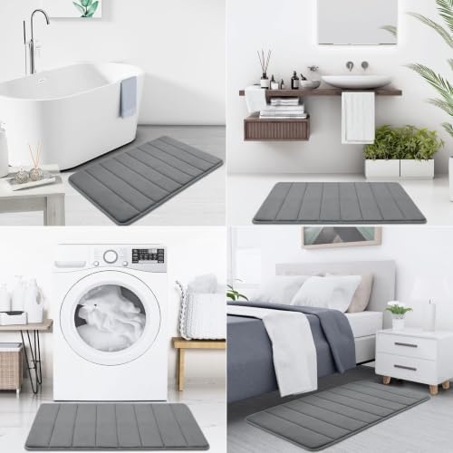 Buganda Memory Foam Bath Mat 31.5 x 20, Ultra Soft Absorbent Bathroom Rugs