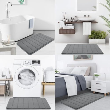 Buganda Memory Foam Bath Mat 35 x 24, Ultra Soft Absorbent Bathroom Rugs