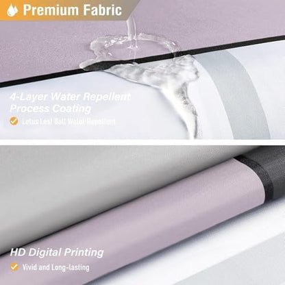 BTTN 72x84 Tall Modern Geometric Waterproof Fabric Shower Curtain, Lavender