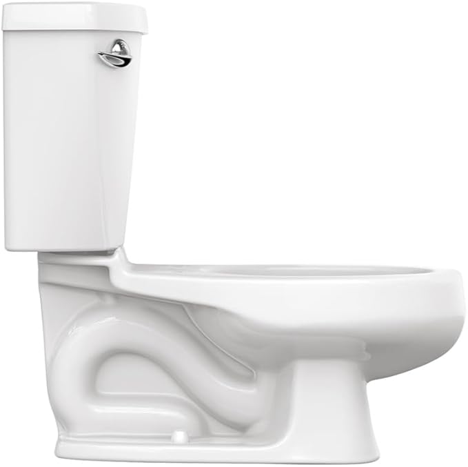 American Standard 2315228.020 Baby Devoro Two-Piece Less Seat Toilet, 10-1/4-Inch Height, Elongated Front, 1.28 GPF, White