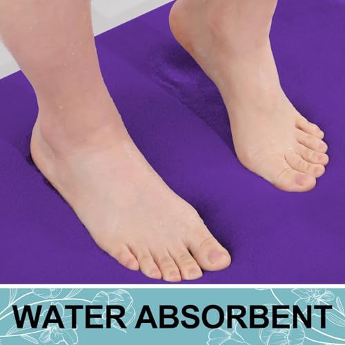 Smiry Memory Foam Bath Mat 36x24, Extra Soft and Absorbent Bathroom Rugs
