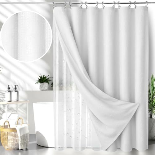 23 PCS White Bathroom Accessories Set丨Shower Curtain Bathroom Accessory