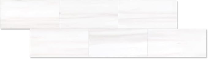 STICKGOO 1/3 Sheet Subway Tile Peel and Stick Backsplash, Star White Marble Look Dolomite Kitchen Backsplash Wall Tile(Only 1/3 Sample)