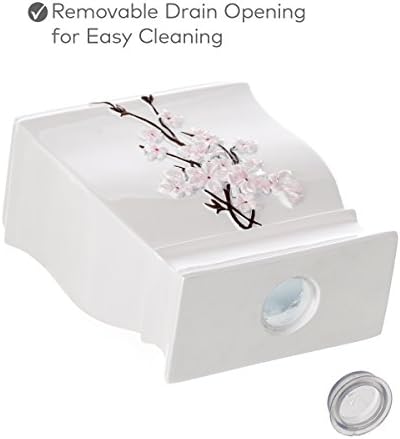 Vanda Cherry Blossom 4 Piece Resin Bathroom Accessories Set