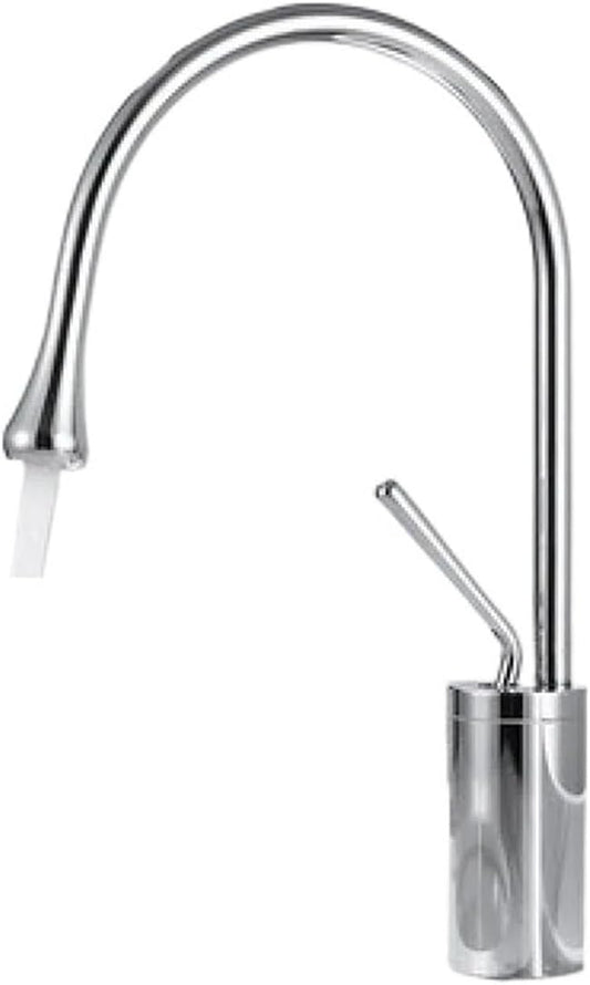 Modern Basin Faucet Brushed Gold Black Silver Faucet Deck Mounted Basin Sink Tap Mixer Hot Cold Brass Tap for Bathroom(Electroplated Medium)