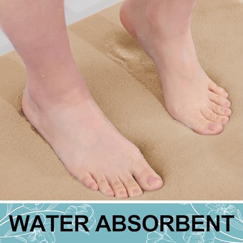 Smiry Memory Foam Bath Mat 70x24, Extra Soft and Absorbent Bathroom Rugs