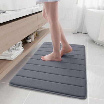 Buganda Memory Foam Bath Mat 35 x 24, Ultra Soft Absorbent Bathroom Rugs