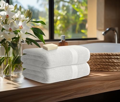 Avalon Towels White Bath Towels, White Towel Set, 8pc