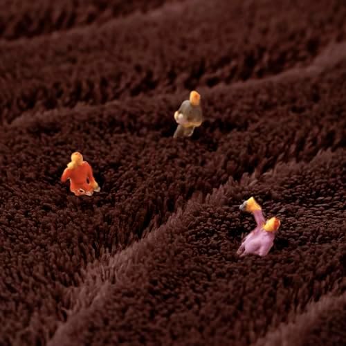 MINIDEAR Bathroom Rugs 44x24 Dark Brown - Thick Memory Foam Bath Mat, Ultra Soft & Plush Fluffy, Non-Slip, Quick Dry, Absorbent Washable Floor Microfiber Mat for Tub, Home Decor Accessories