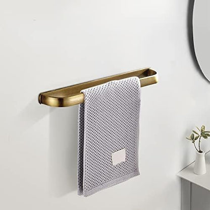 Leyden Brass Towel Bar,Antique Towel Rack Holder Bath 11.81 Inch Rod Hanger Wall Mounted Bathroom Accessories Vintage