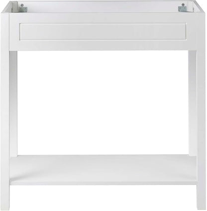 Modway Altura Modern 36" Bathroom Vanity Cabinet in White - Sink Basin Not Included