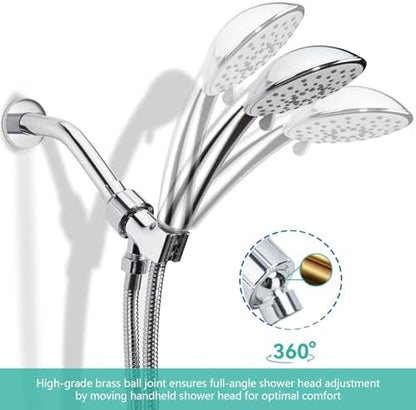 Adjustable Shower Head Holder, Chrome shower bracket
