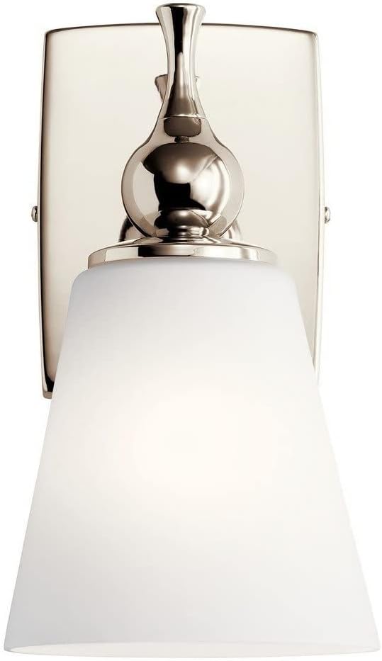 Kichler, Cosabella 6 Inch 1 Light Wall Sconce with Satin Etched Cased Opal Shade in Champagne Bronze, 55090