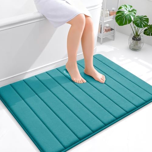 OLANLY Memory Foam Large Bath Mat 40x32, Super Soft Absorbent Bathroom Rugs